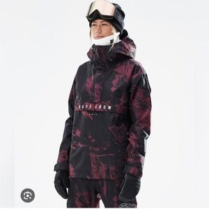 NWOT Dope Legacy W 2021 Anorak Snowboard pullover Burgundy Paint M Women